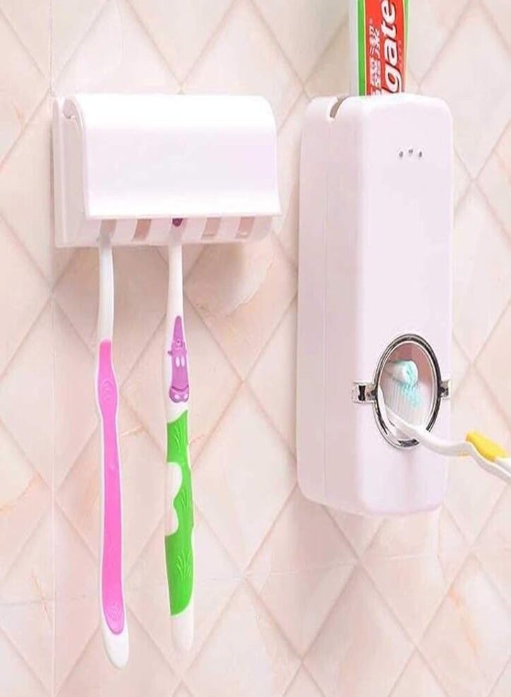 Toothpaste Dispenser - Automatic Toothpaste Dispenser Wall Mounted Bathroom Accessories Set - Image 5